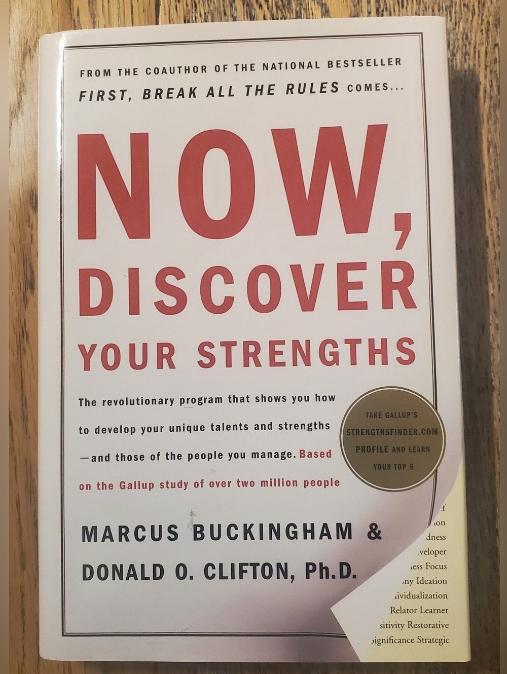 "Now, Discover Your Strengths" - Hardcover-By Marcus Buckingham & Donald Clifton